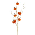 Burnt orange mini velvet pumpkin spray