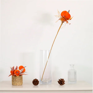 Burnt orange velvet pumpkin stem