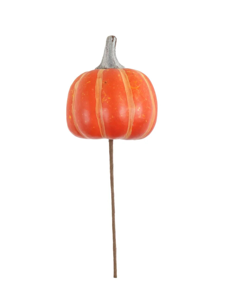 Burnt orange pumpkin pick