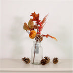 Autumn leaves, pumpkins & pinecone spray