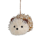 Gold bristle Hedgehog hanging decoration