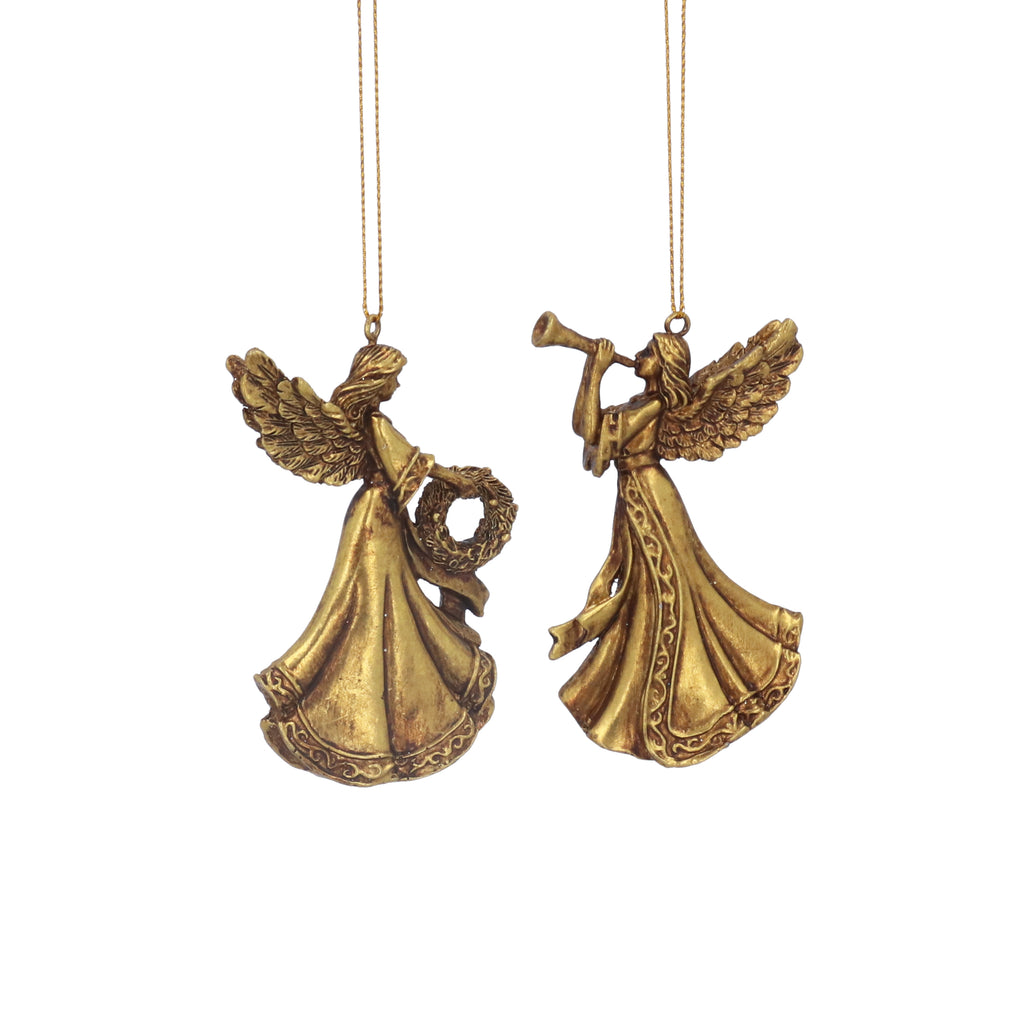 Elegant gold angel hanging decoration