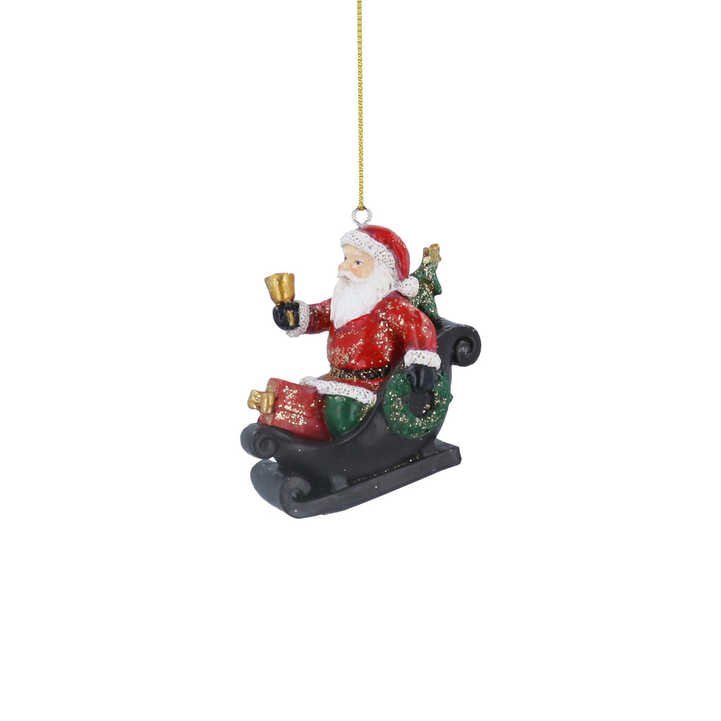 Vintage Santa on sledge