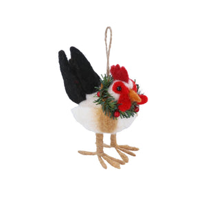 Mixed wool turkey hanging decoration