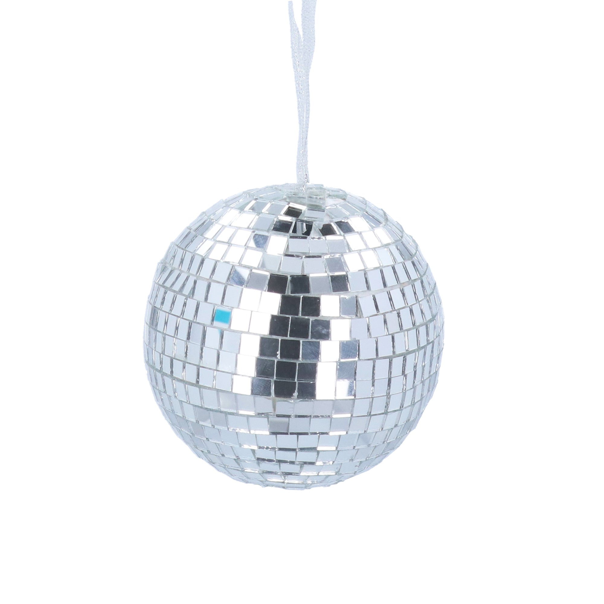 Silver mirrorball/Disco ball hanging decoration