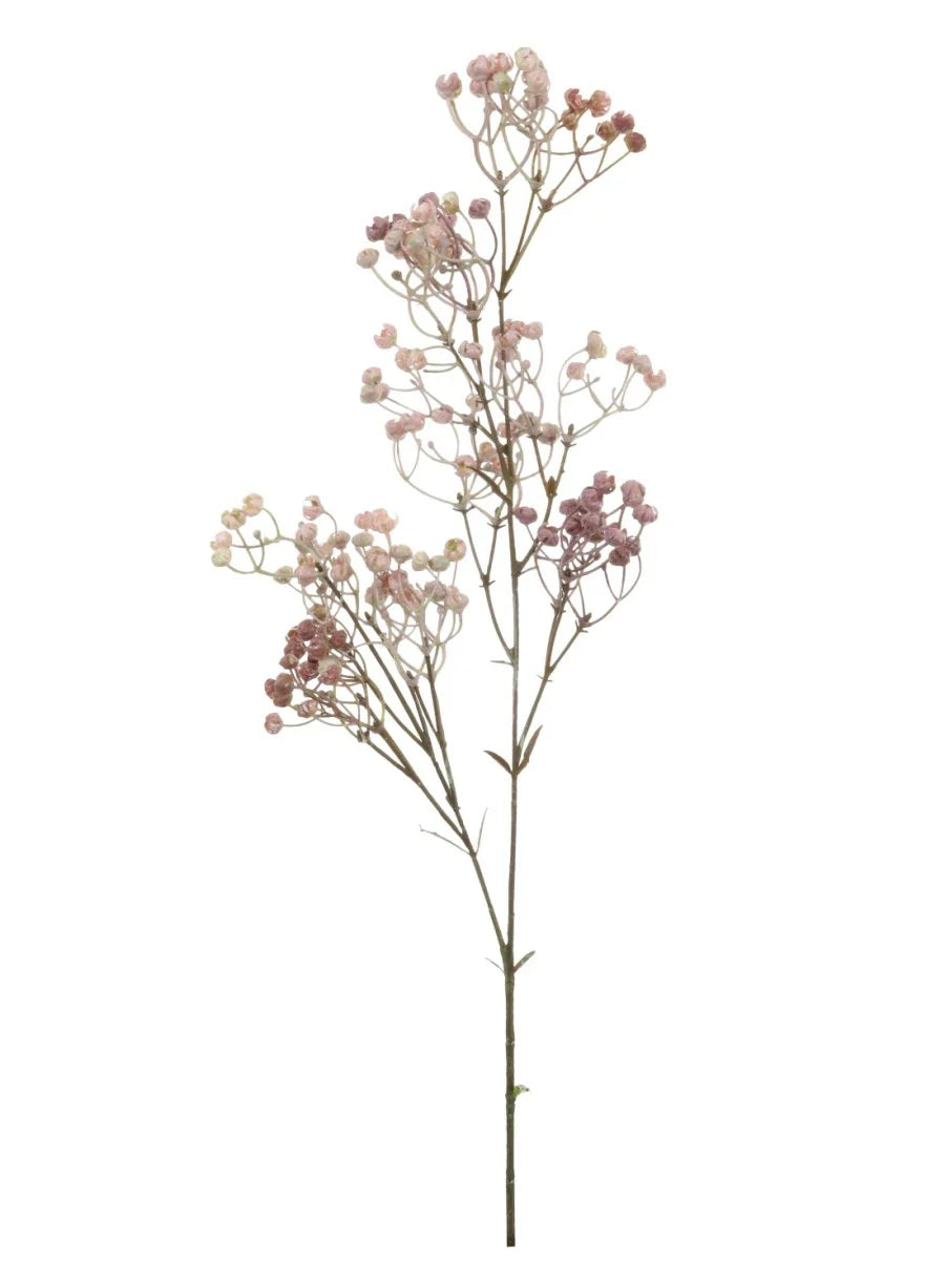 Dusty pink dried look linum spray