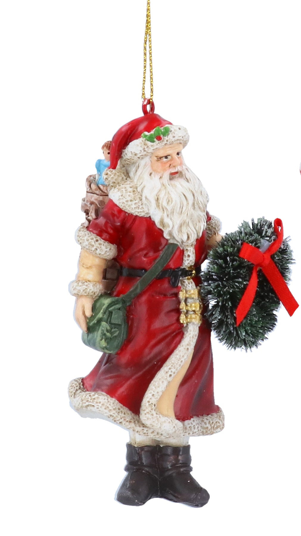 Vintage Santa hanging decorations