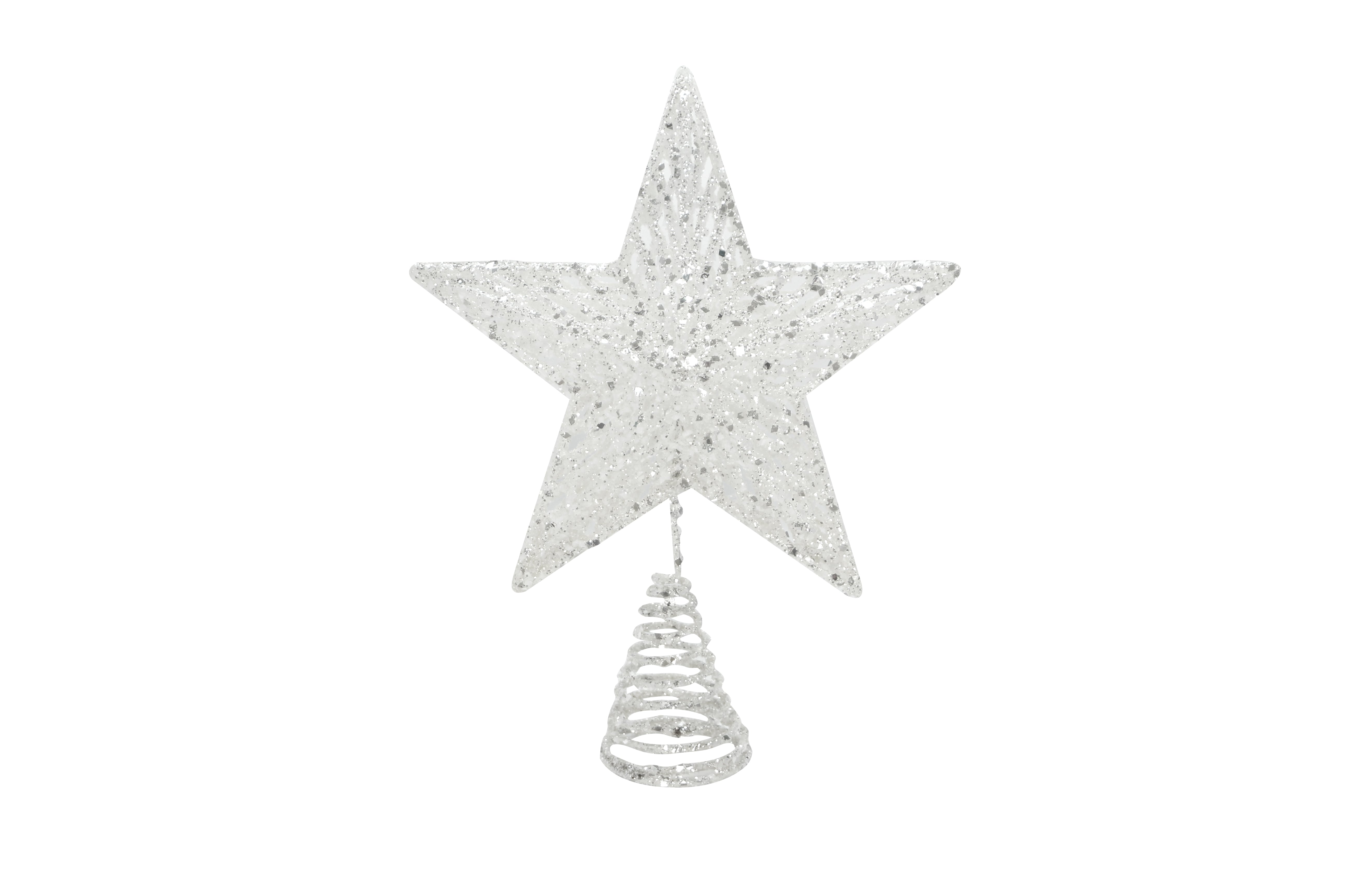 Iridescent star tree topper