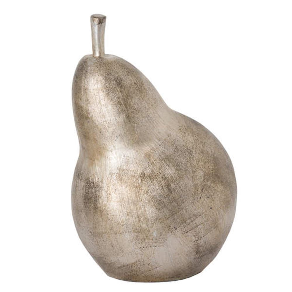 Antique silver pear-large