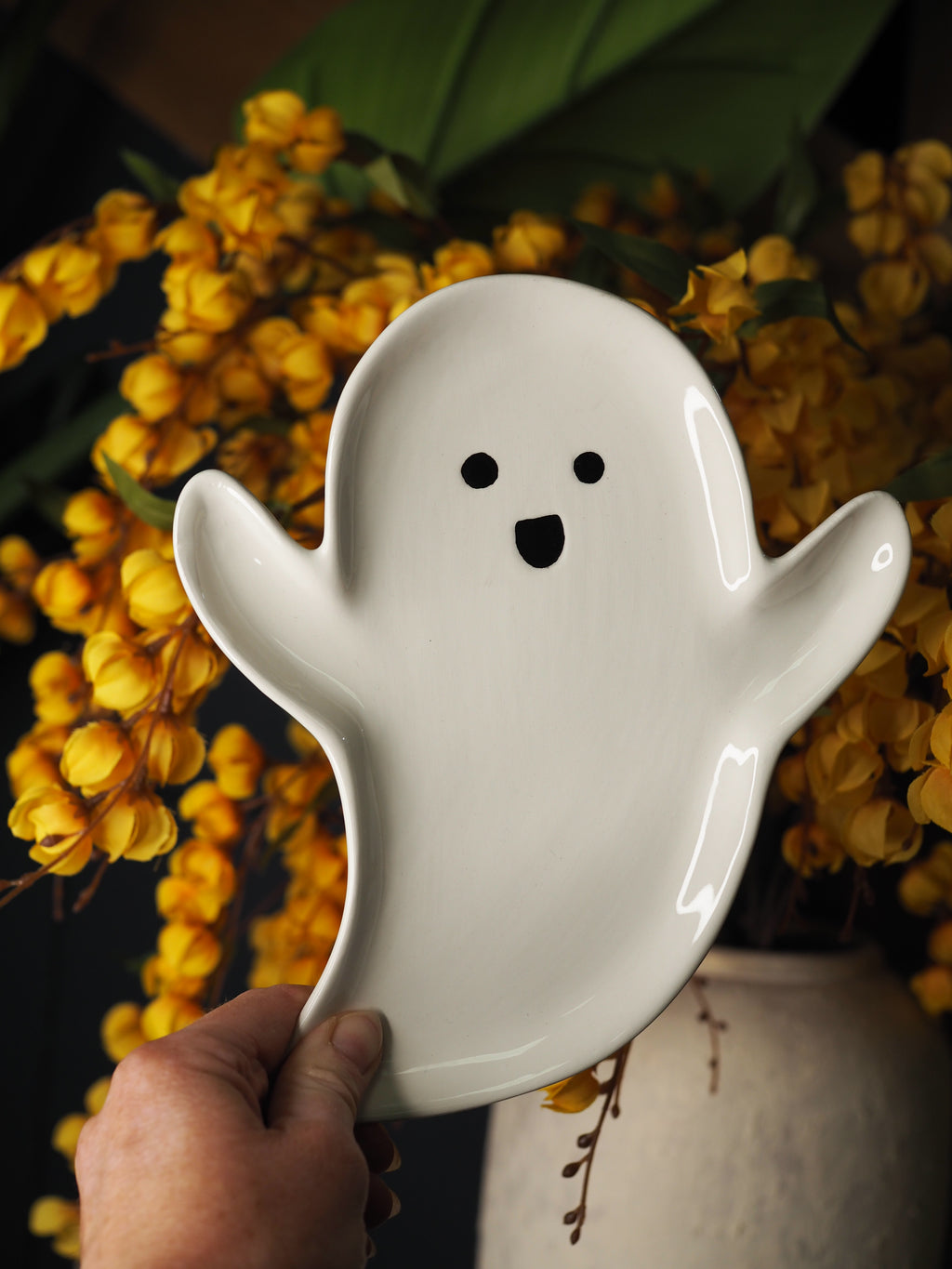 Porcelain Ghost Plate Small