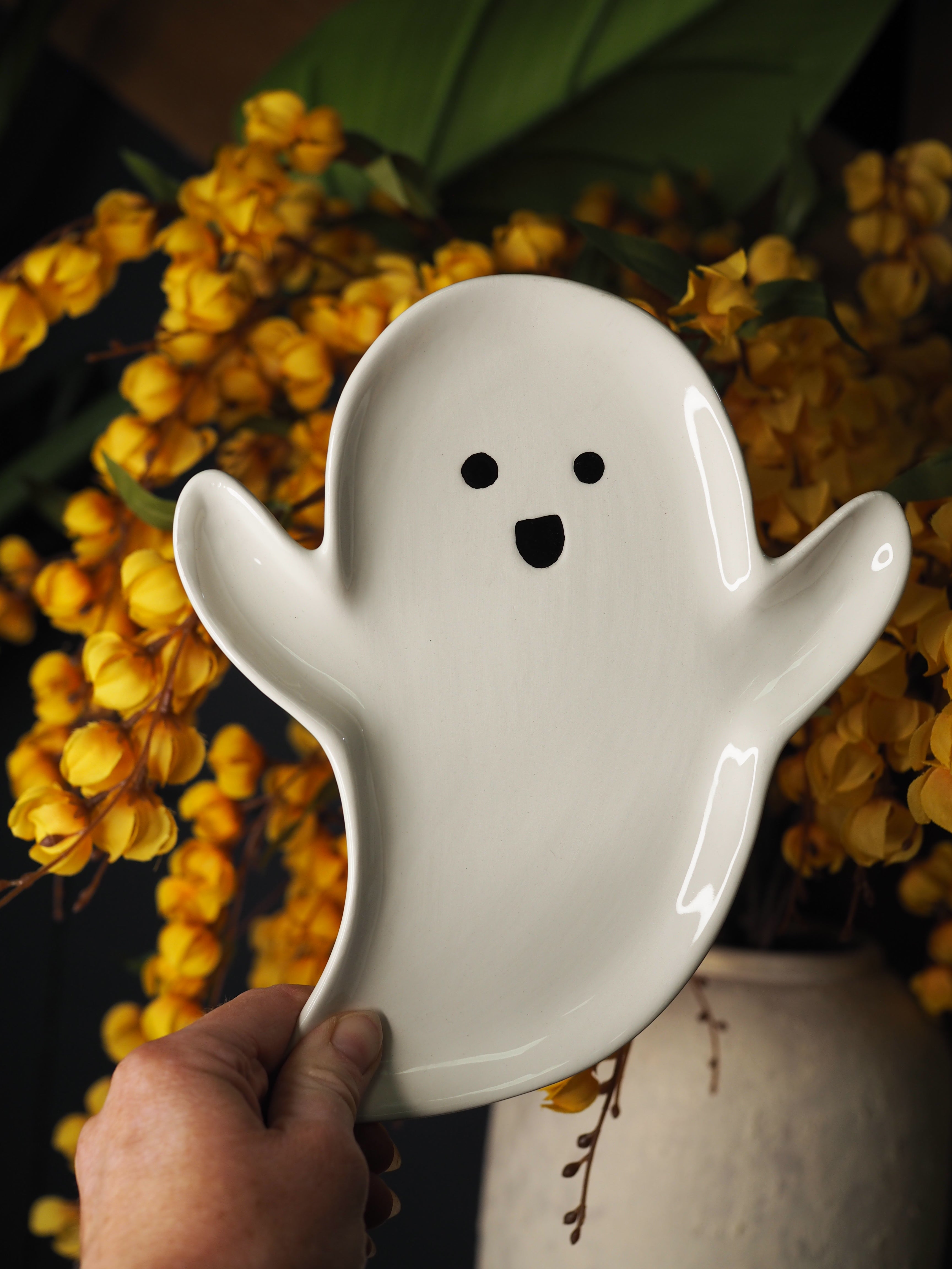 Porcelain Ghost Plate Small