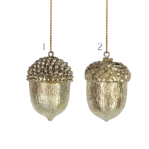 Gold acorn hanging decoration