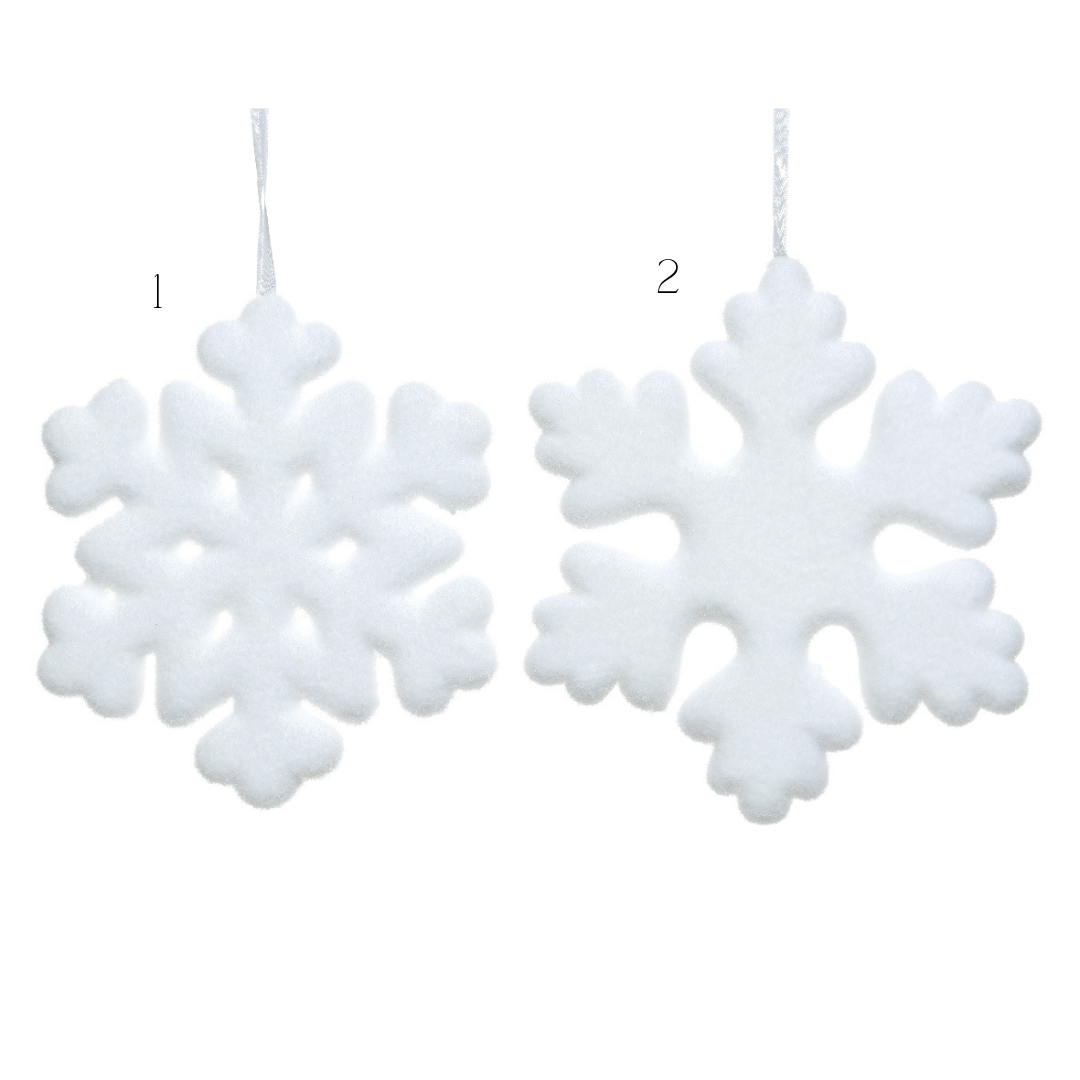 42cm White Foam Snowflake