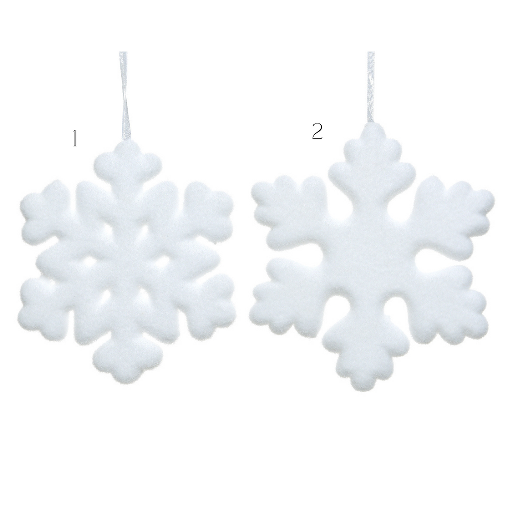 42cm White Foam Snowflake