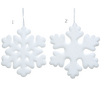 20cm White Foam Snowflake