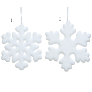 20cm White Foam Snowflake