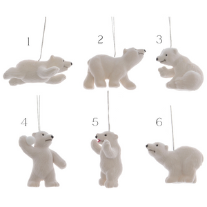 Polar bear hanging dec (6 styles)