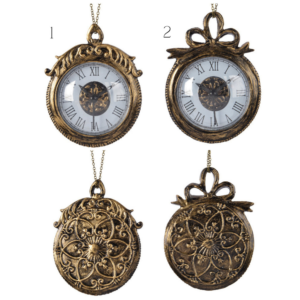 Vintage pocket watch style hanging decoration