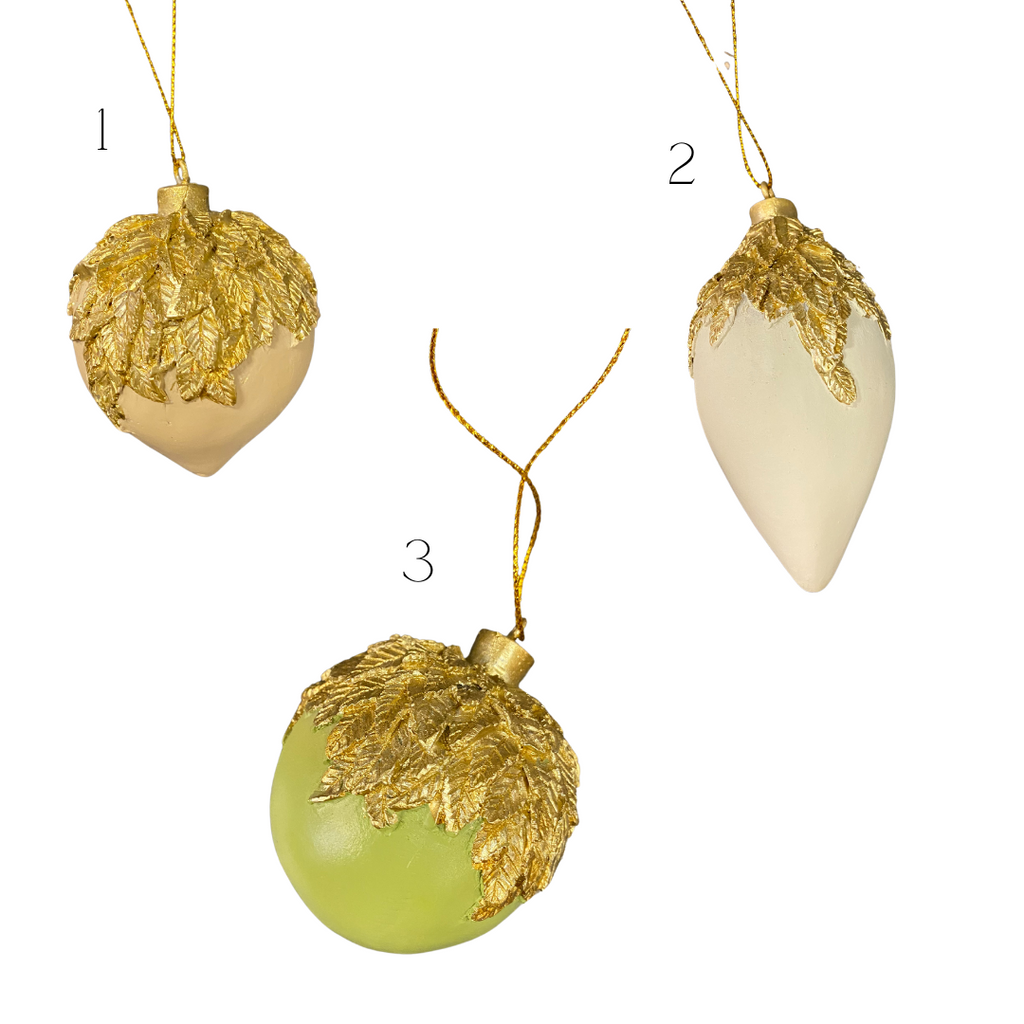 Ornate acorn hanging decoration