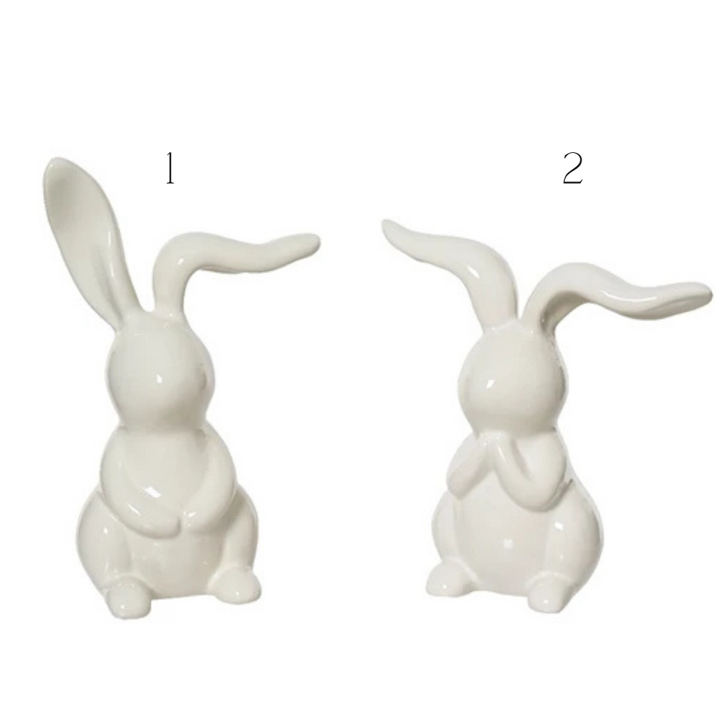 White bunny rabbit ornament