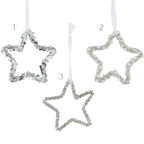 Silver star decoration
