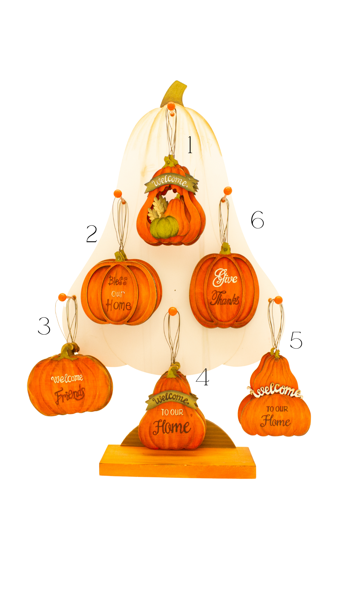 Pumpkin hanging decorations