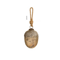 10cm Antique finish glass acorns