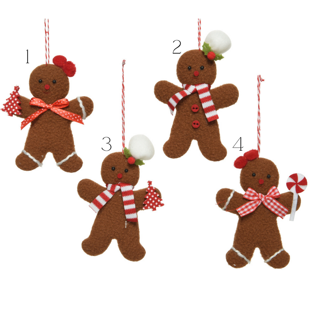 Baker gingerbread hanging decs