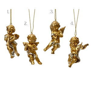 Gold cherubs hanging decorations (4 styles)