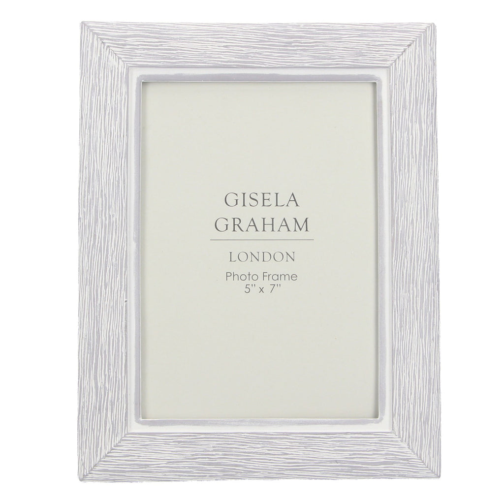 Grey resin wood effect photo frame (5 x 7)