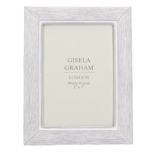 Grey resin wood effect photo frame (5 x 7)