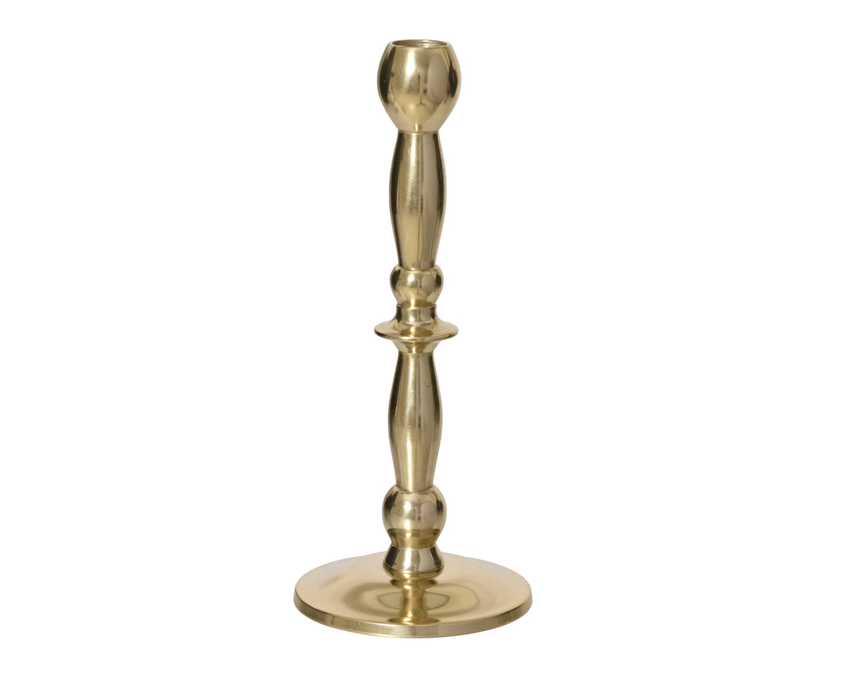 Gold candlestick 22.5cm H