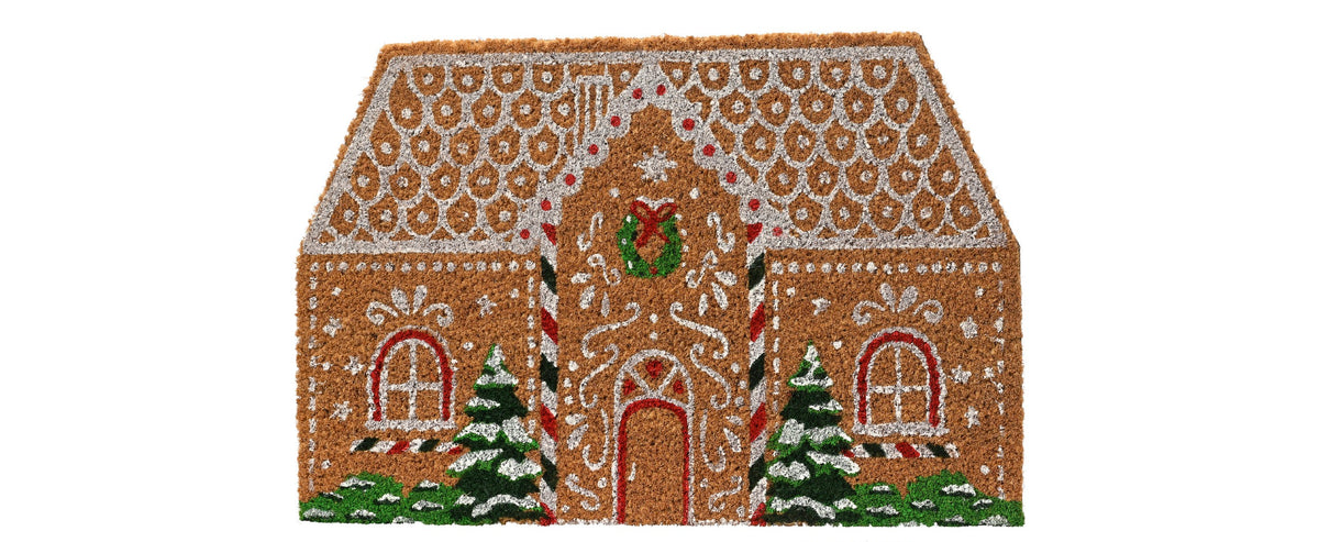 Christmas house door mat