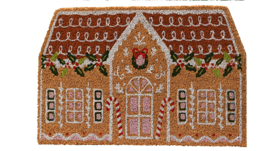 Christmas house door mat