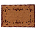 Burgundy/ Ox-blood bow door mat