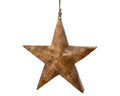 Large Mango wood star hanging decoration