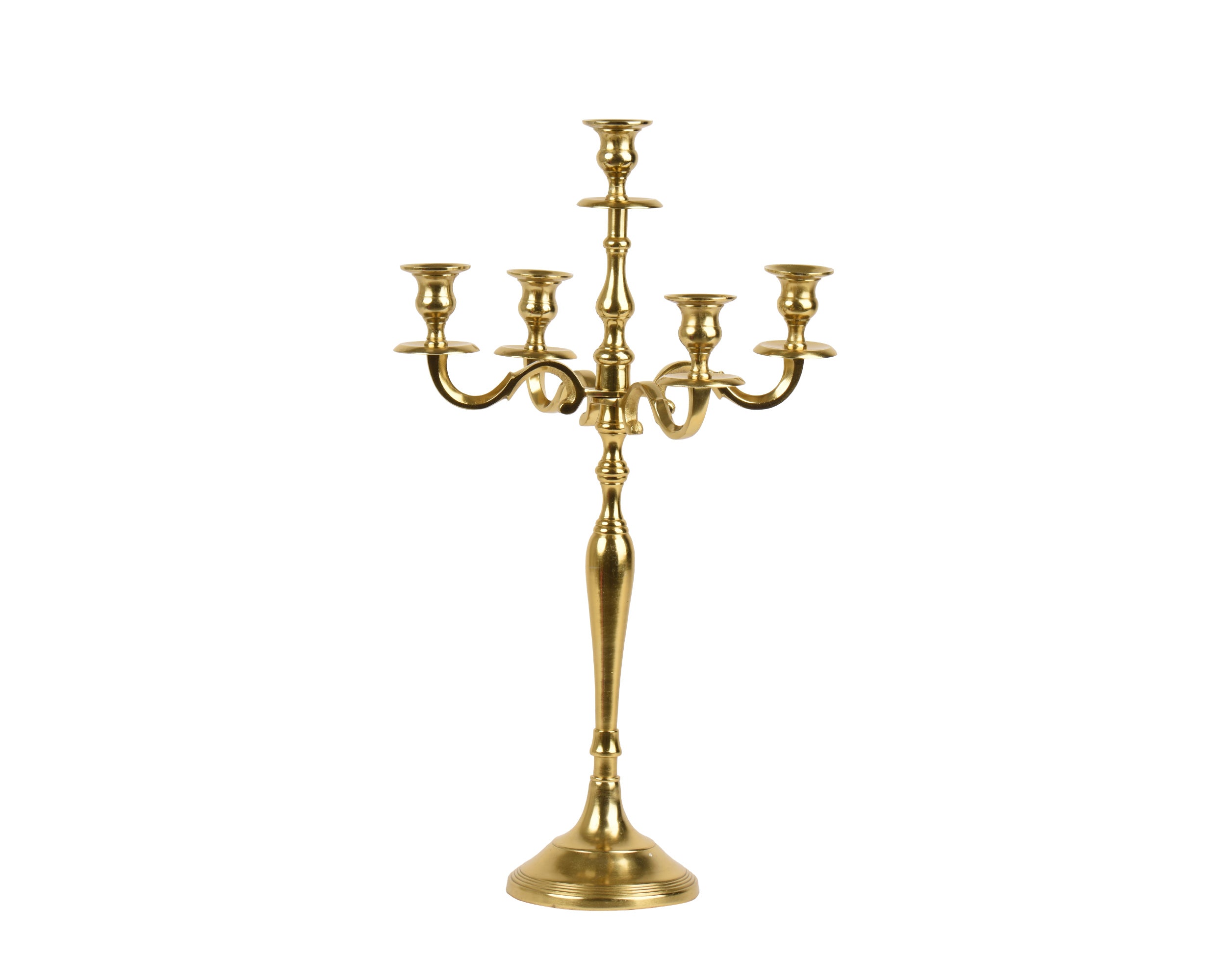 Gold candleabra