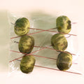 Dark green velvet pumpkin pick - 5cm