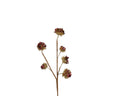 Burgundy beaded glittery stem