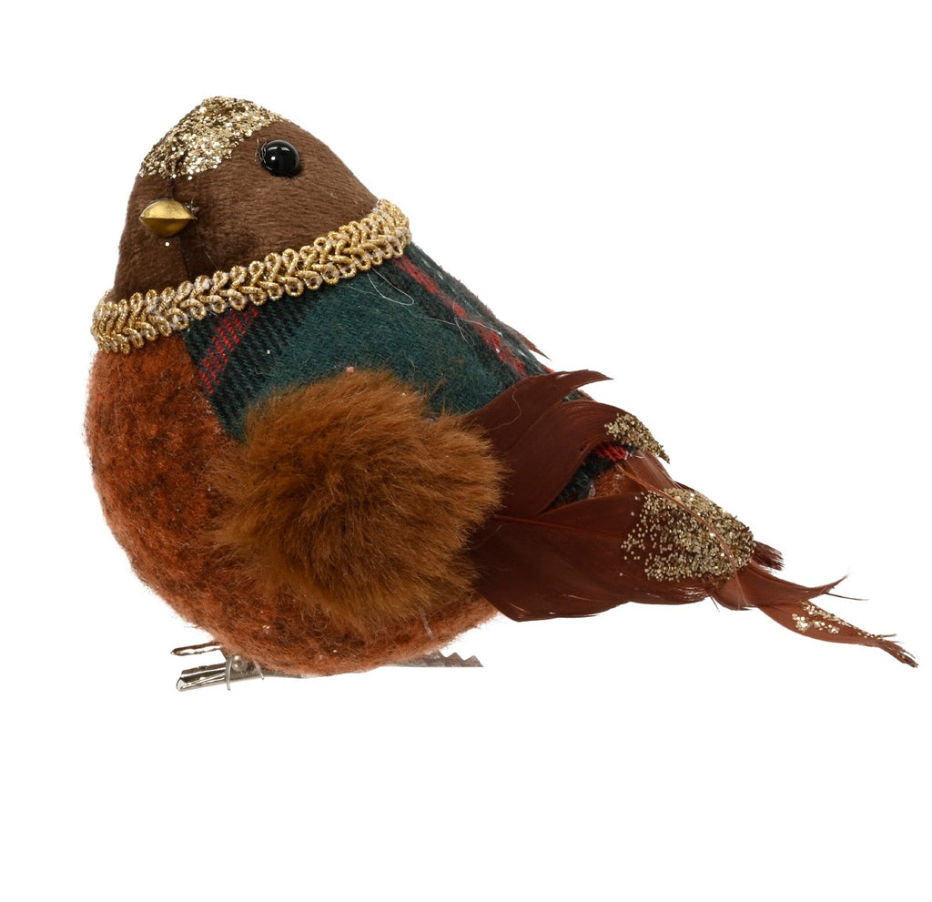 Opulent bird decorative clip