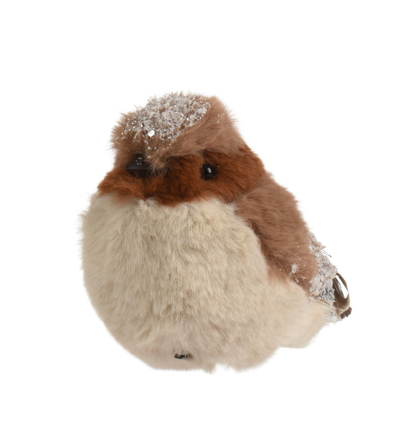 Brown bird clip on decorations