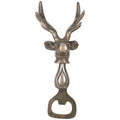 Antique brass stag head bottle opener