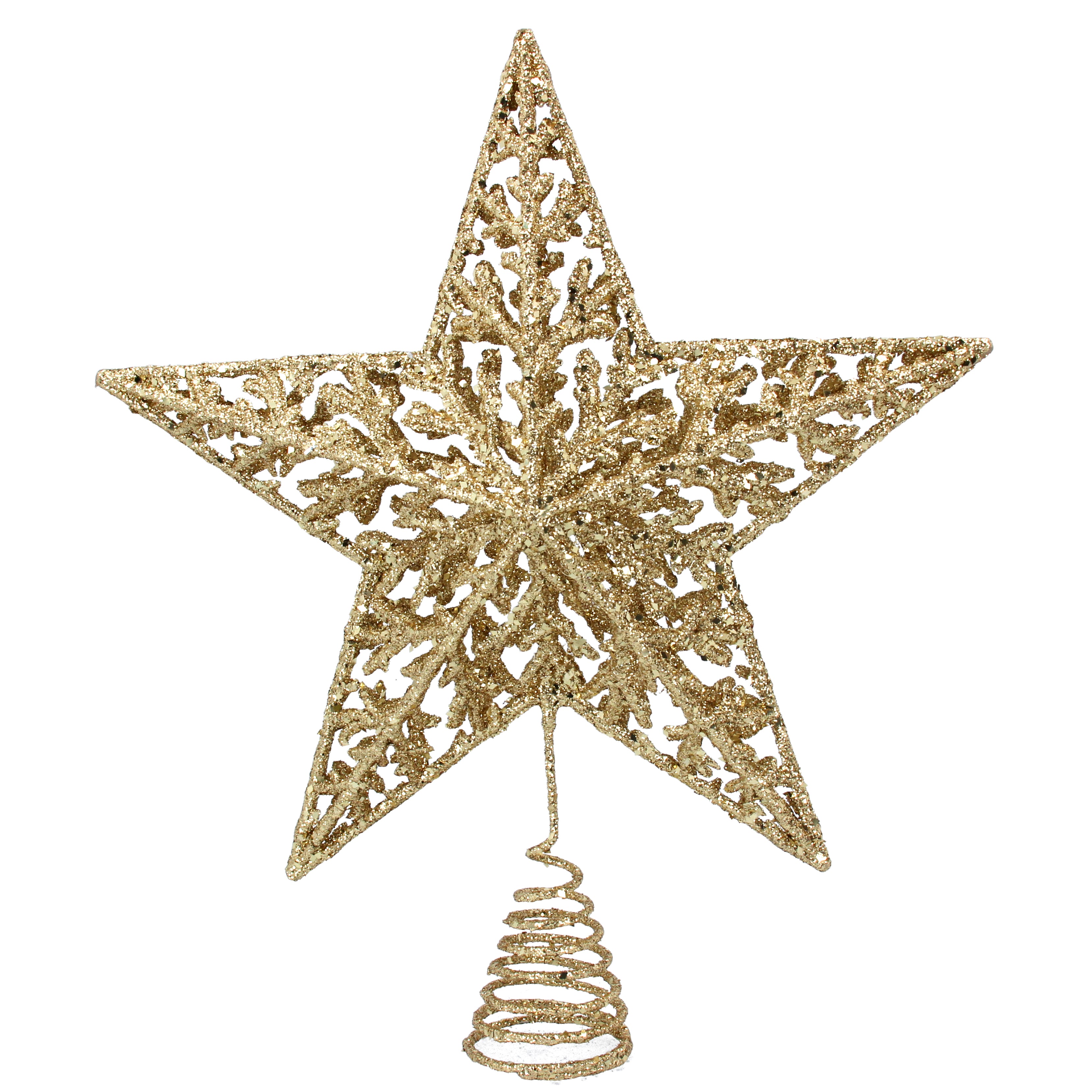 Gold Glitter star tree topper