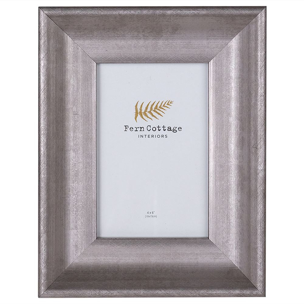 Convex matt silver frame 4x6