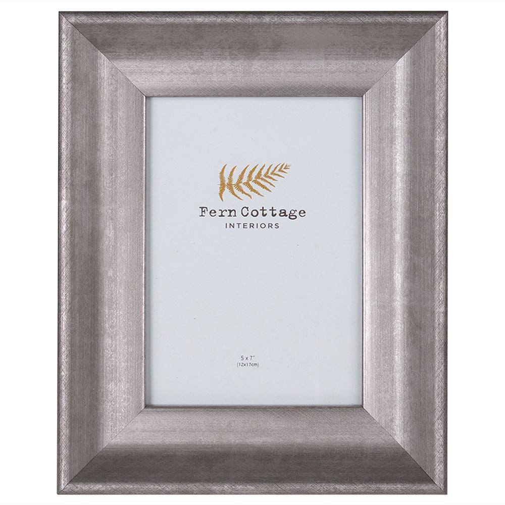 Convex matt silver frame 5x7