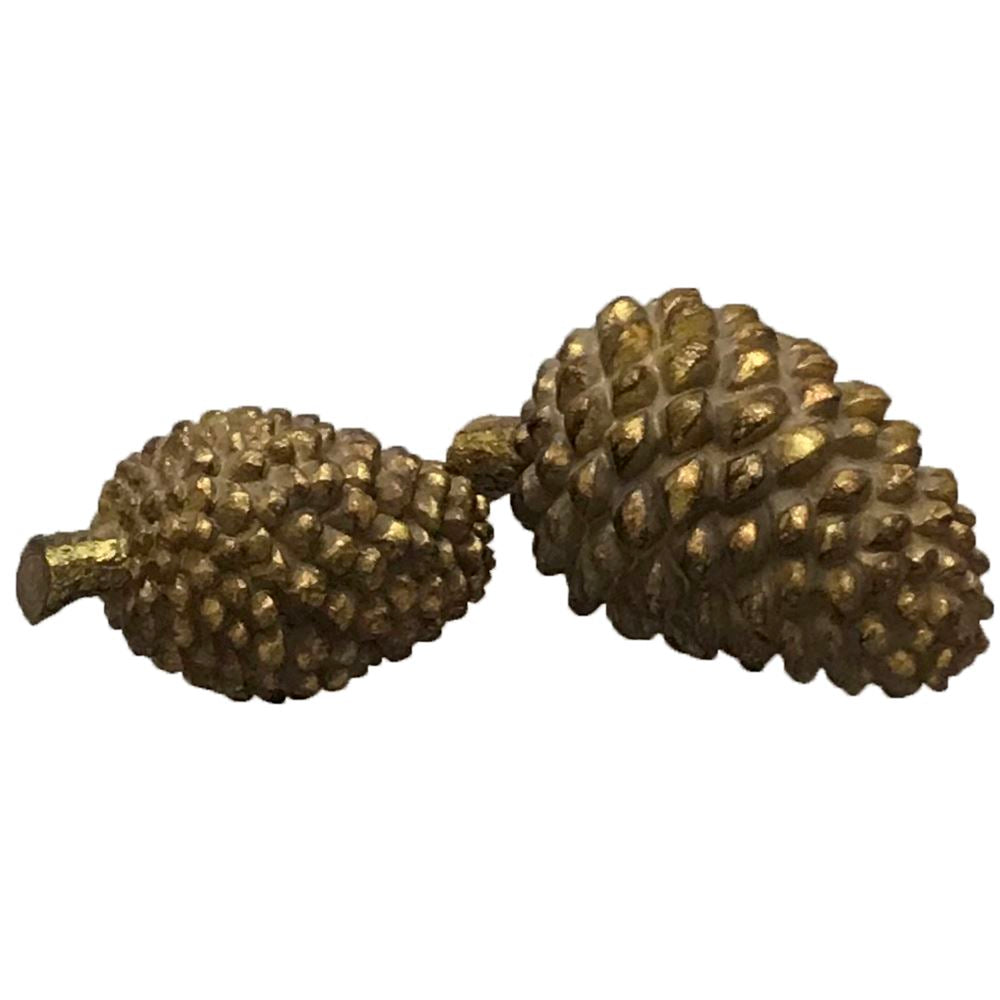 Gold pine cone-small
