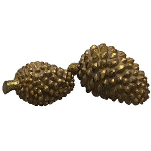 Gold pine cone-large