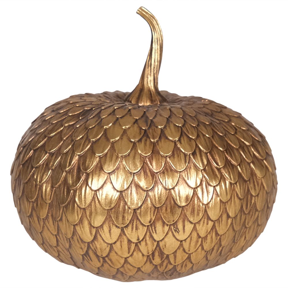 Gold Game of Thrones inspired pumpkin