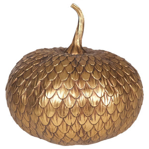 Gold Game of Thrones inspired pumpkin