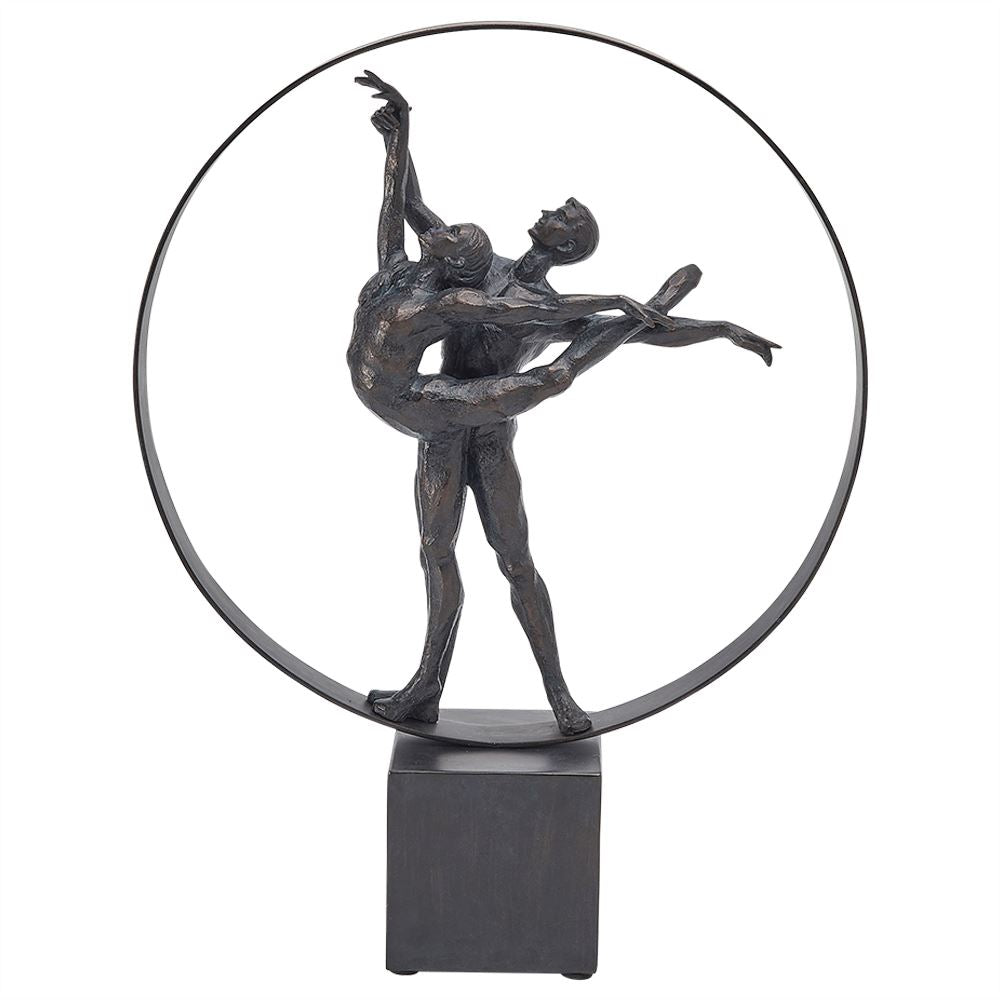 Modern dancers ornament in circle